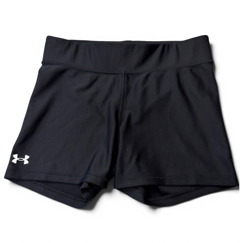Under Armour Volleyball Shorts Women Small Black Good Compression Spandex